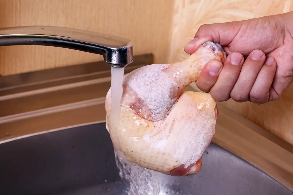 how to cut frozen chicken at home